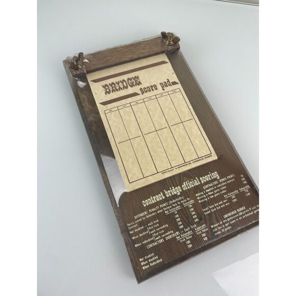New, Wooden Bridge Score Pad, Card Game Scoring Paper - Picture 12 of 12